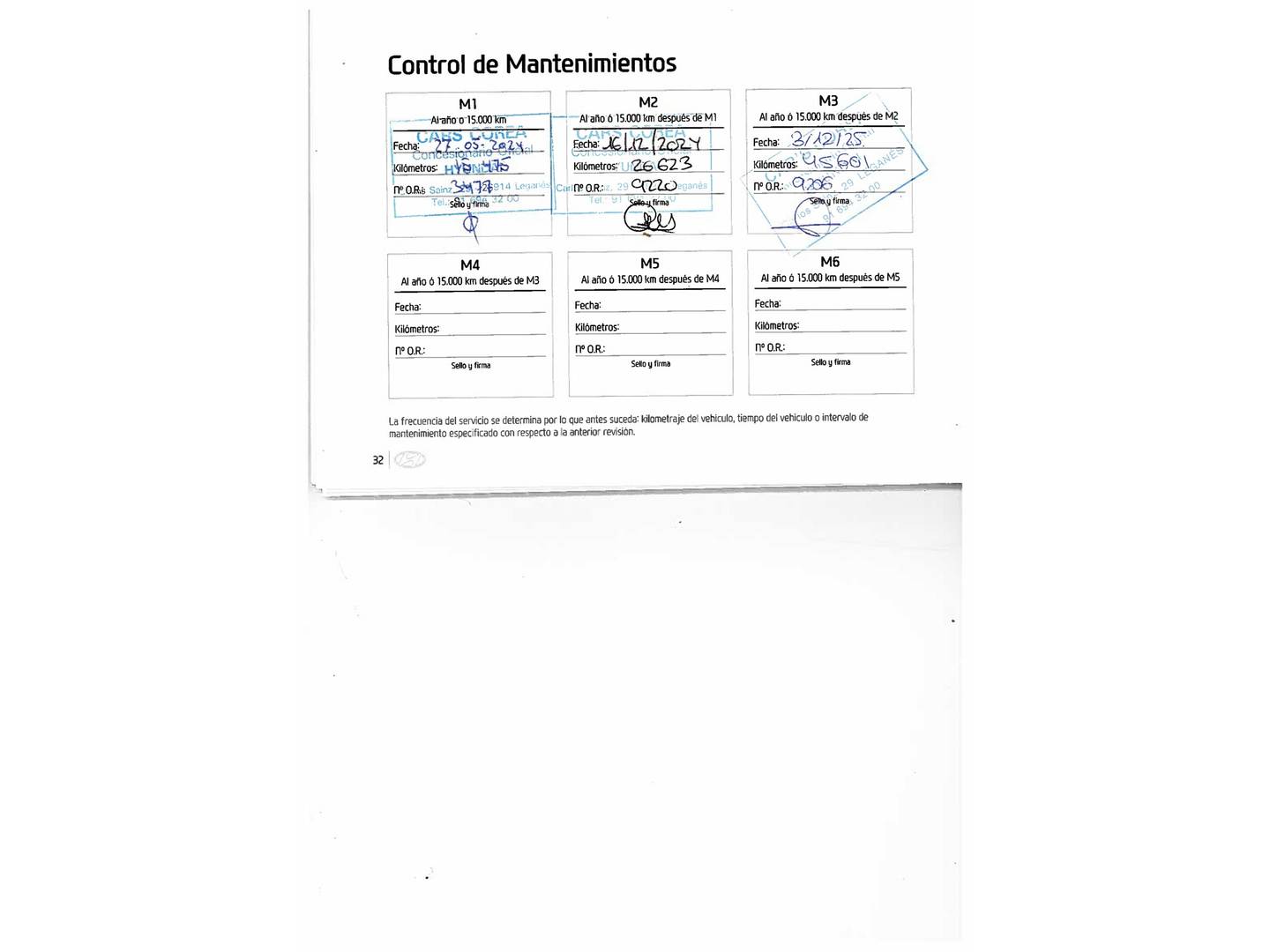 Foto del mantenimiento del Hyundai Kona Hyundai Kona 1.6 GDI HEV Maxx DCT (141 CV)