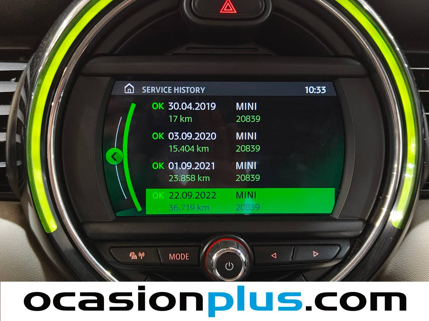 Foto del mantenimiento del Mini MINI MINI MINI Cooper 5 Puertas Cooper 5 Puertas (136 CV)