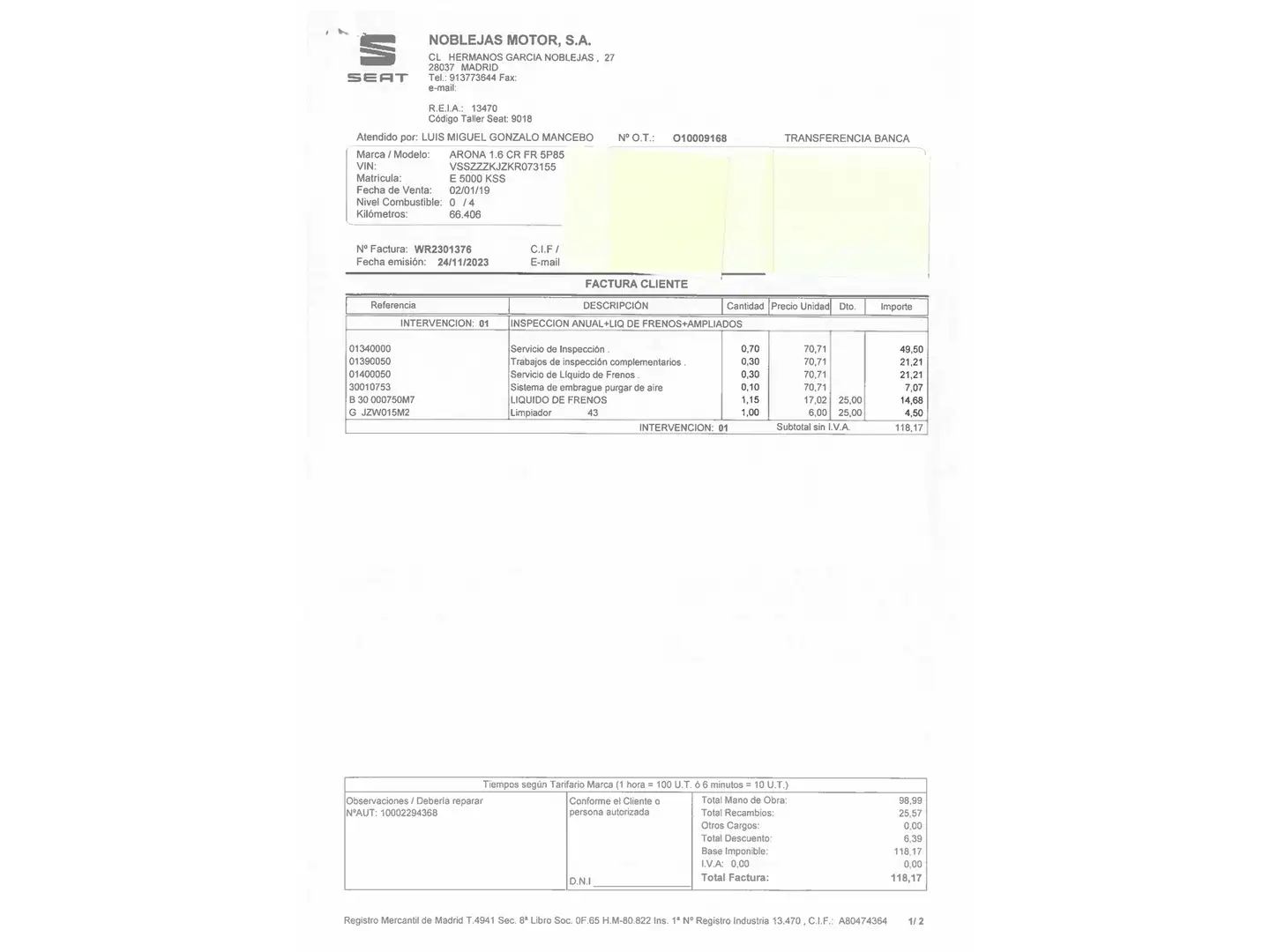 Foto Seat Arona SEAT Arona 1.6 TDI Ecomotive FR (115 CV)