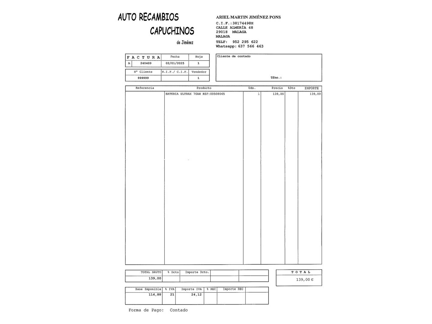 Foto del mantenimiento del Nissan JUKE Nissan Juke dCi 110 Acenta 4x2 (110 CV)