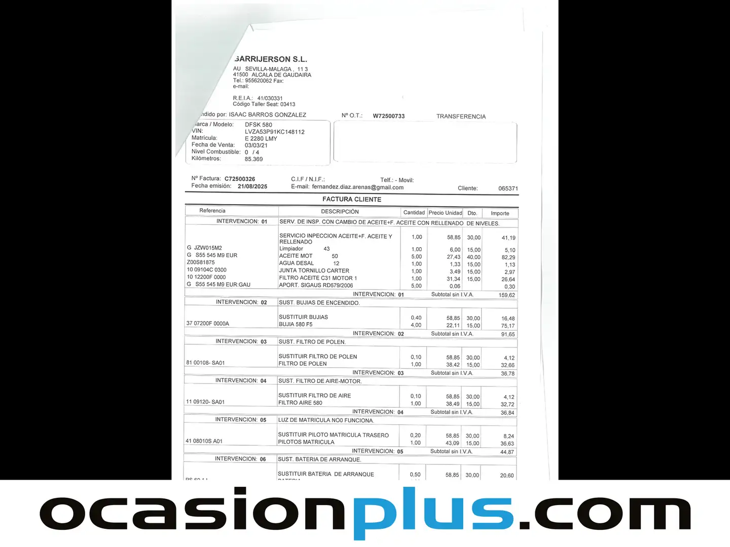 Foto DFSK 580 DFSK 580 1.5 T Luxury (149 CV) 7 Plazas