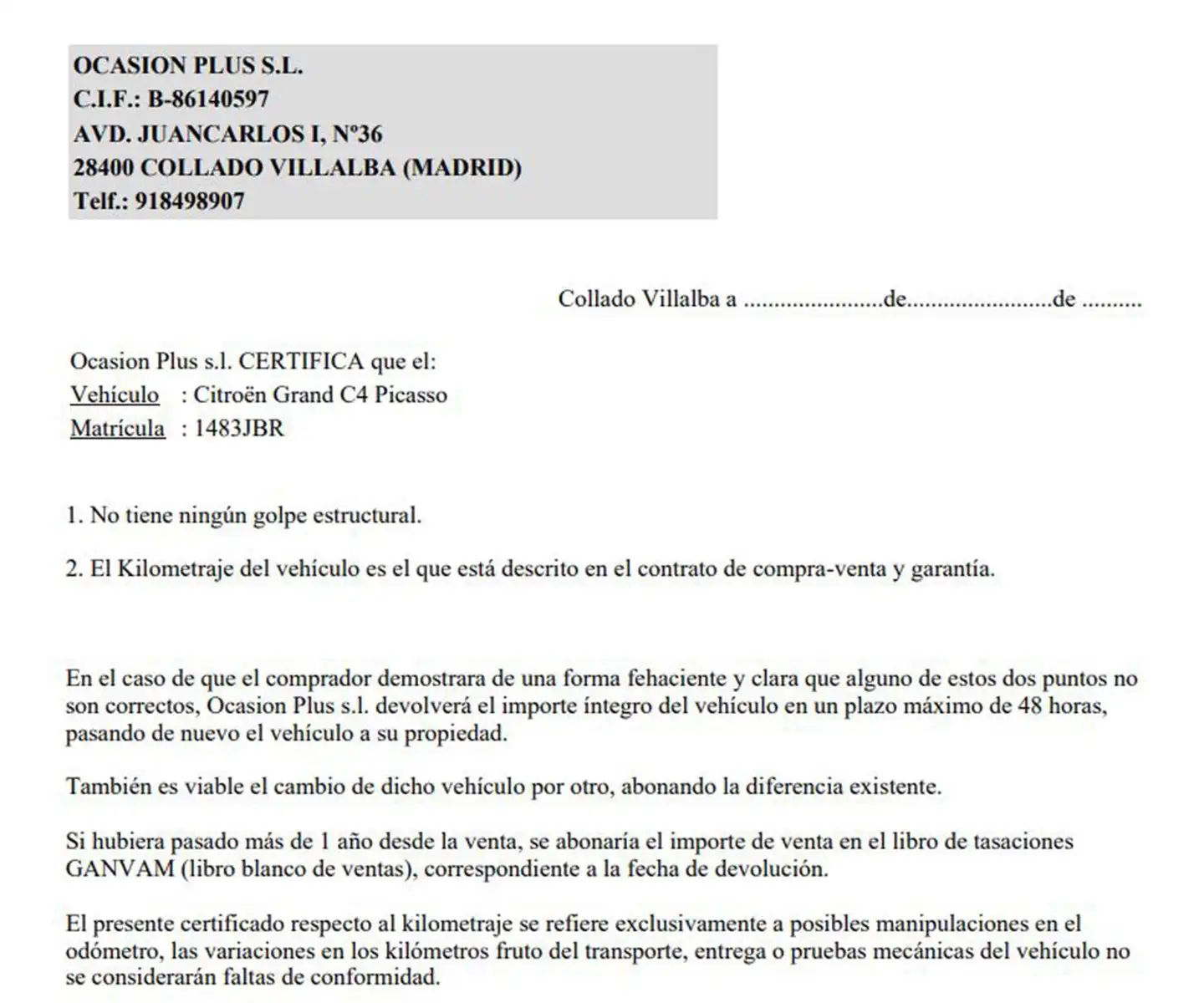 Certificado