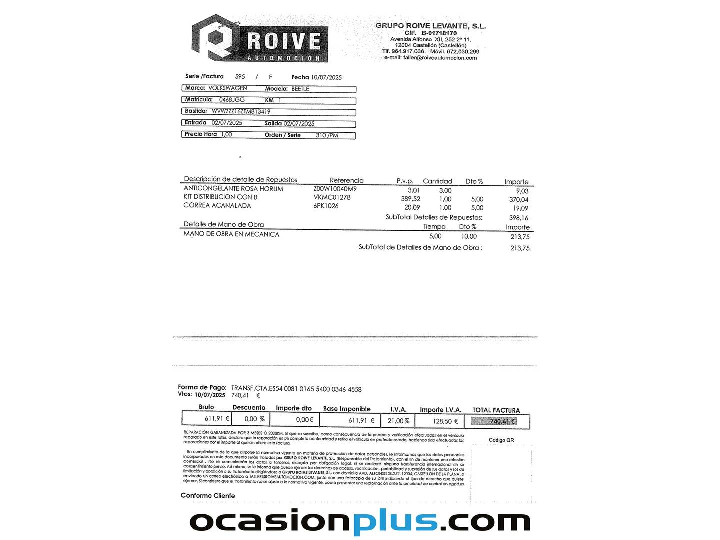 Foto del mantenimiento del Volkswagen Beetle Volkswagen Beetle Cabrio Design 2.0 TDI BMT (110 CV)