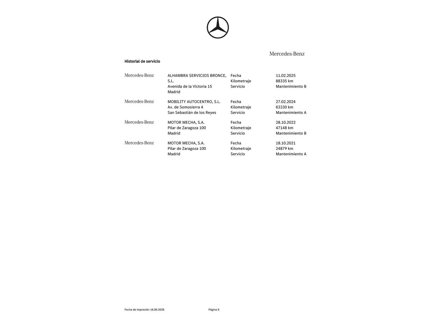 Foto del mantenimiento del Mercedes Clase GLC Mercedes GLC 4Matic (258 CV)