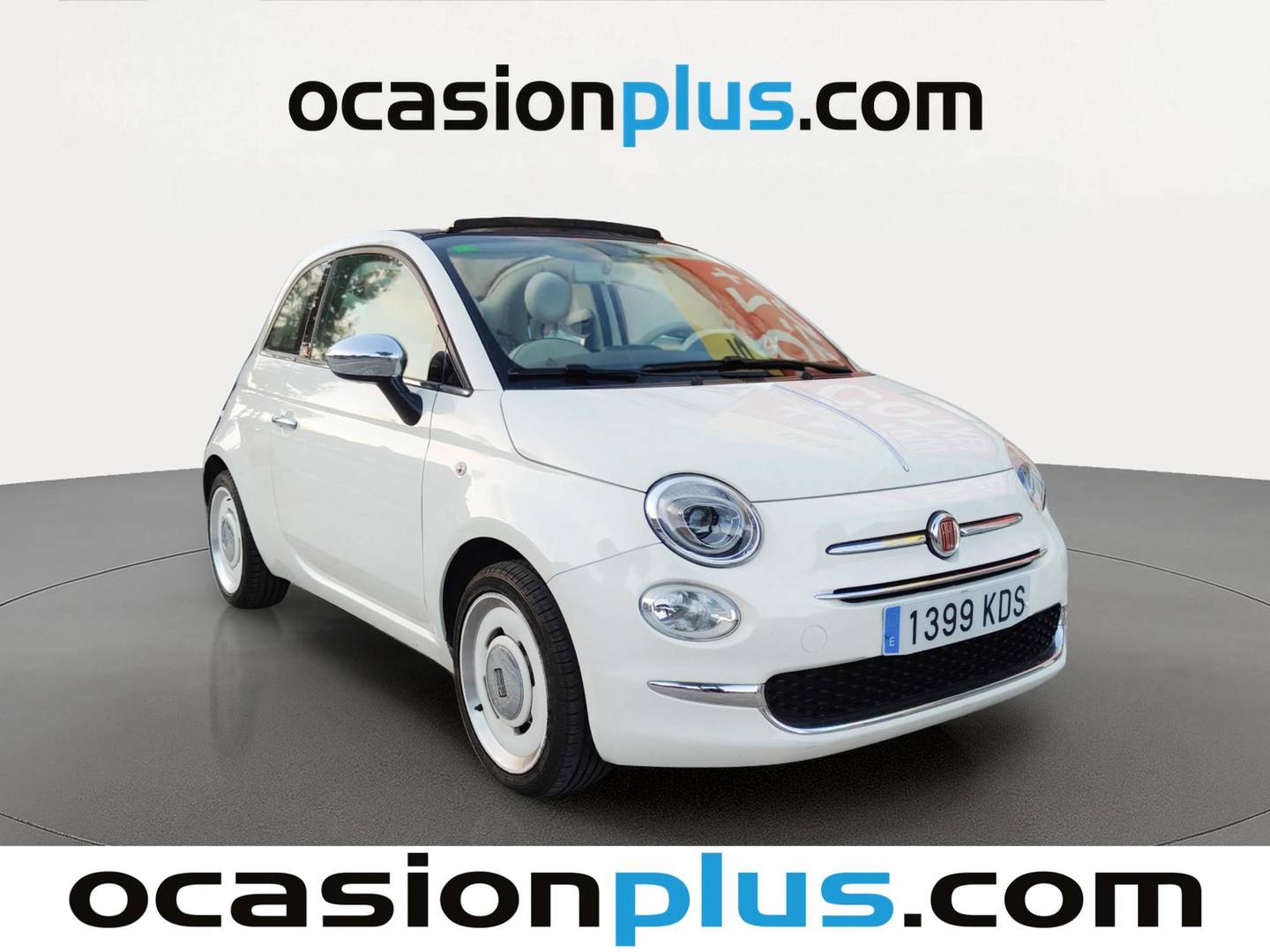 Foto delantera Fiat 500C Fiat 500C 1.2 8v Cabrio Aniversario (69 CV) derecha