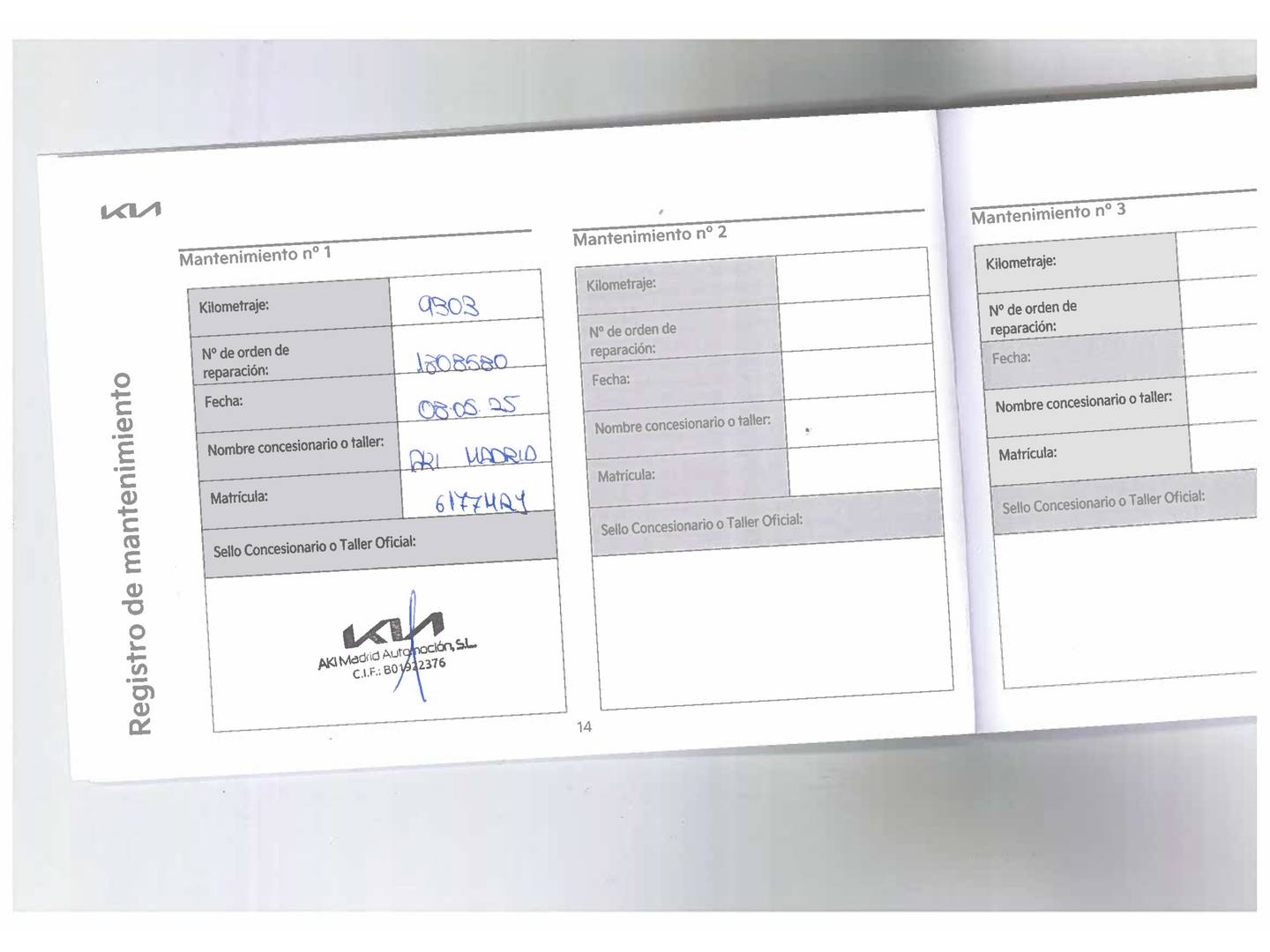 Foto del mantenimiento del KIA Stonic Kia Stonic 1.0 T-GDi MHEV Drive DCT (120 CV)