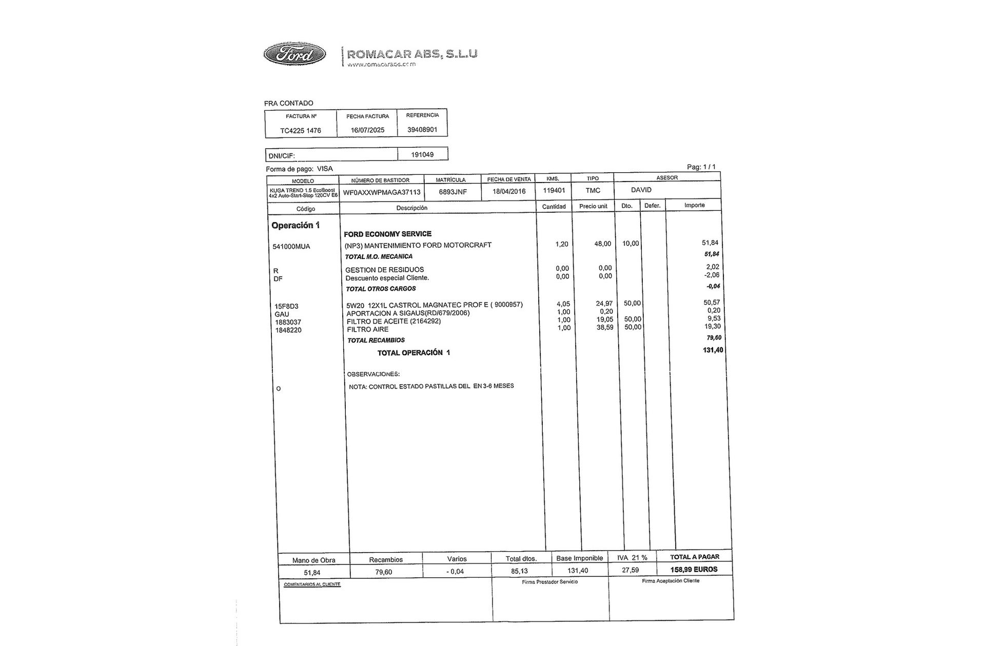 Ford Kuga 1.5 EcoBoost Trend 4x2 - foto 17
