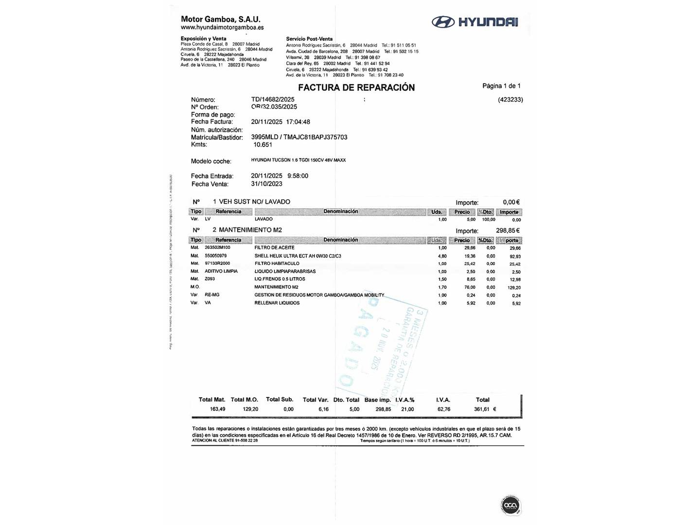 Foto Hyundai Tucson Hyundai Tucson 1.6 TGDI 48V Maxx (150 CV)