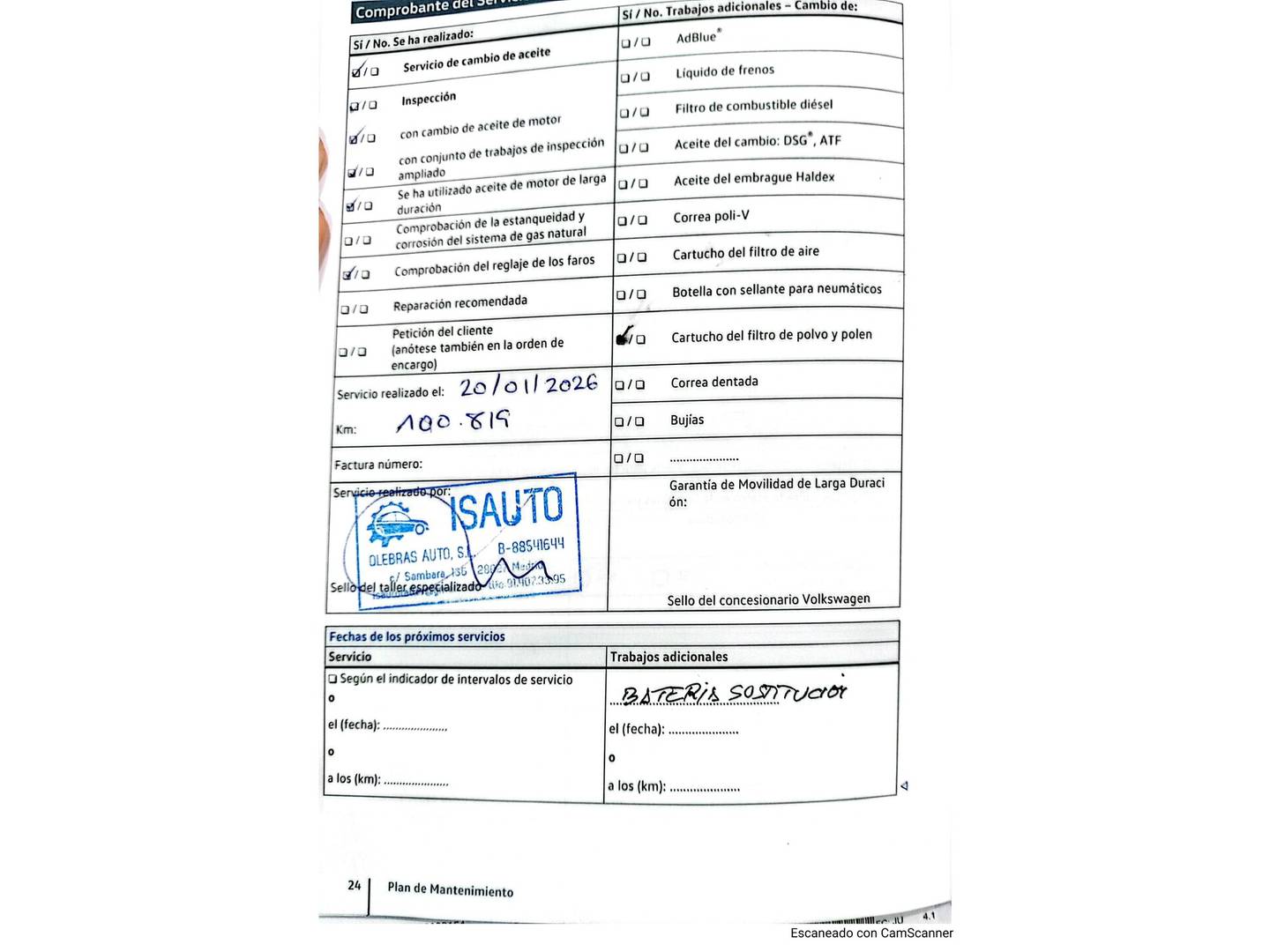 Foto del mantenimiento del Volkswagen Golf Volkswagen Golf GTI Performance 2.0 TSI (230 CV) DSG