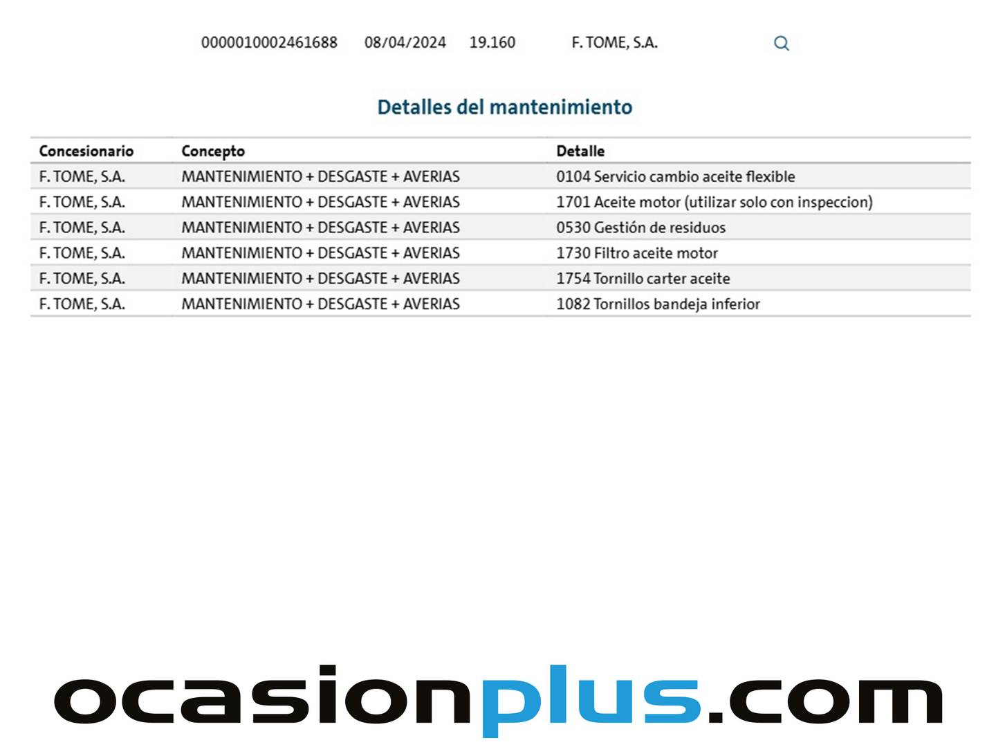 Foto del mantenimiento del Audi A3 Audi A3 Sportback 35 TDI (150 CV) S tronic