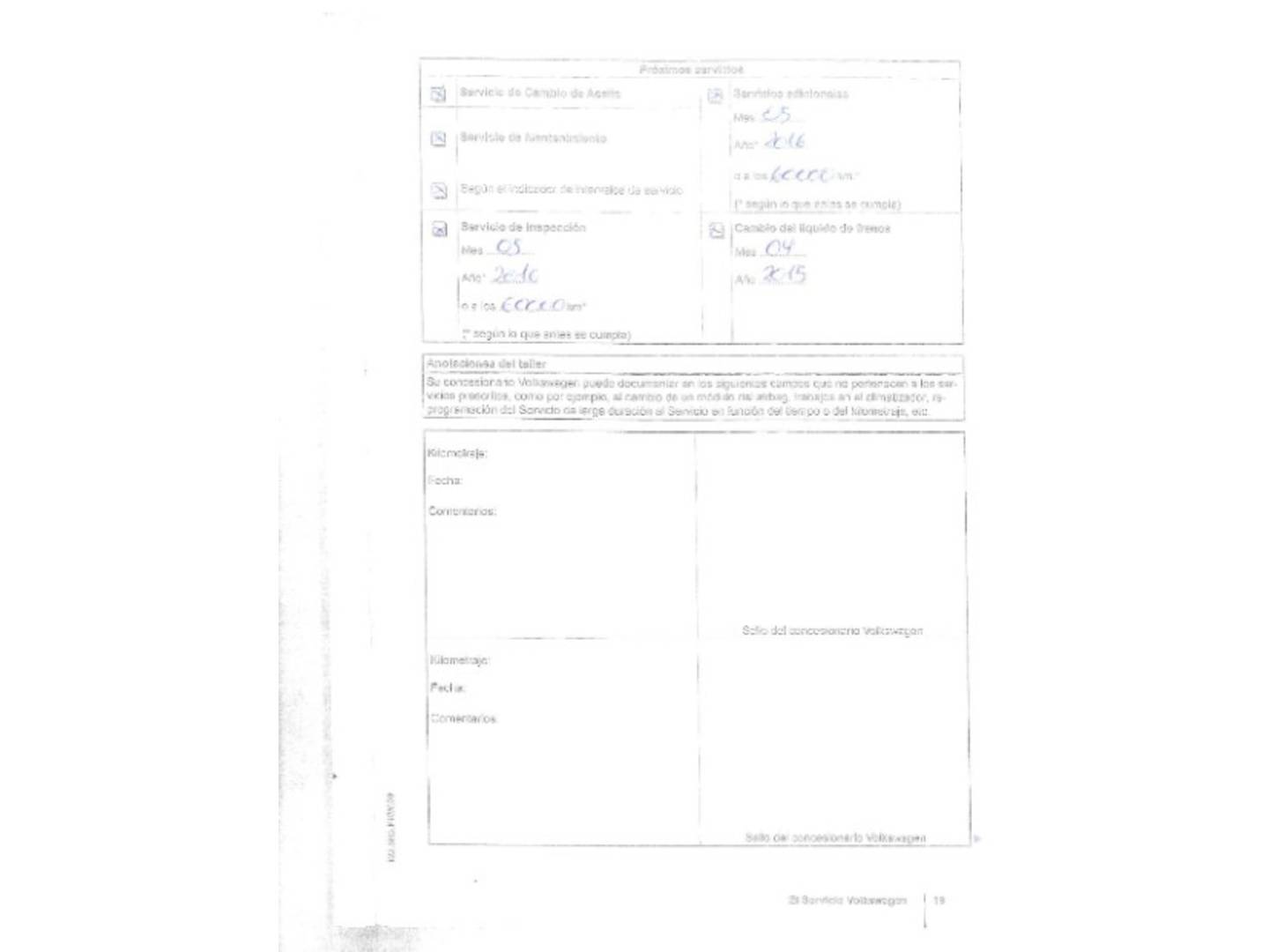 Foto del mantenimiento del Volkswagen Golf Volkswagen Golf Advance Rabbit 1.2 TSI (105 CV)