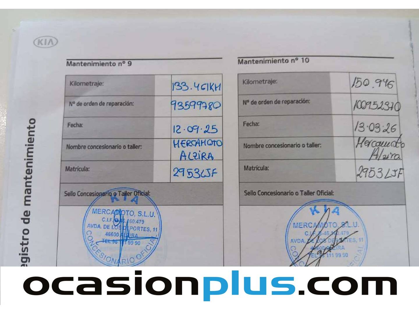 Foto del mantenimiento del KIA XCeed KIA XCeed 1.0 T-GDi Tech (120 CV)