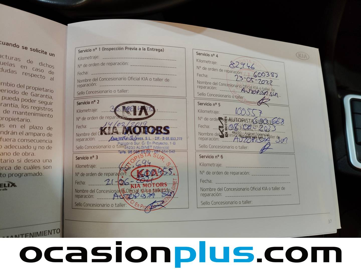 Foto del mantenimiento del KIA Sportage KIA Sportage 1.7 CRDi VGT Eco-Dynamics Drive 4x2 (115 CV)