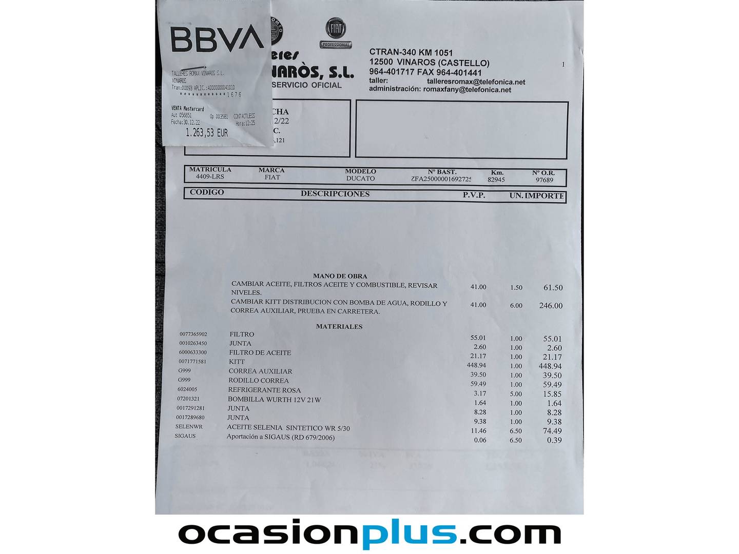 Foto del mantenimiento del Hymer T 674 CL Hymer T 674 CL (131 CV) 4 Plazas
