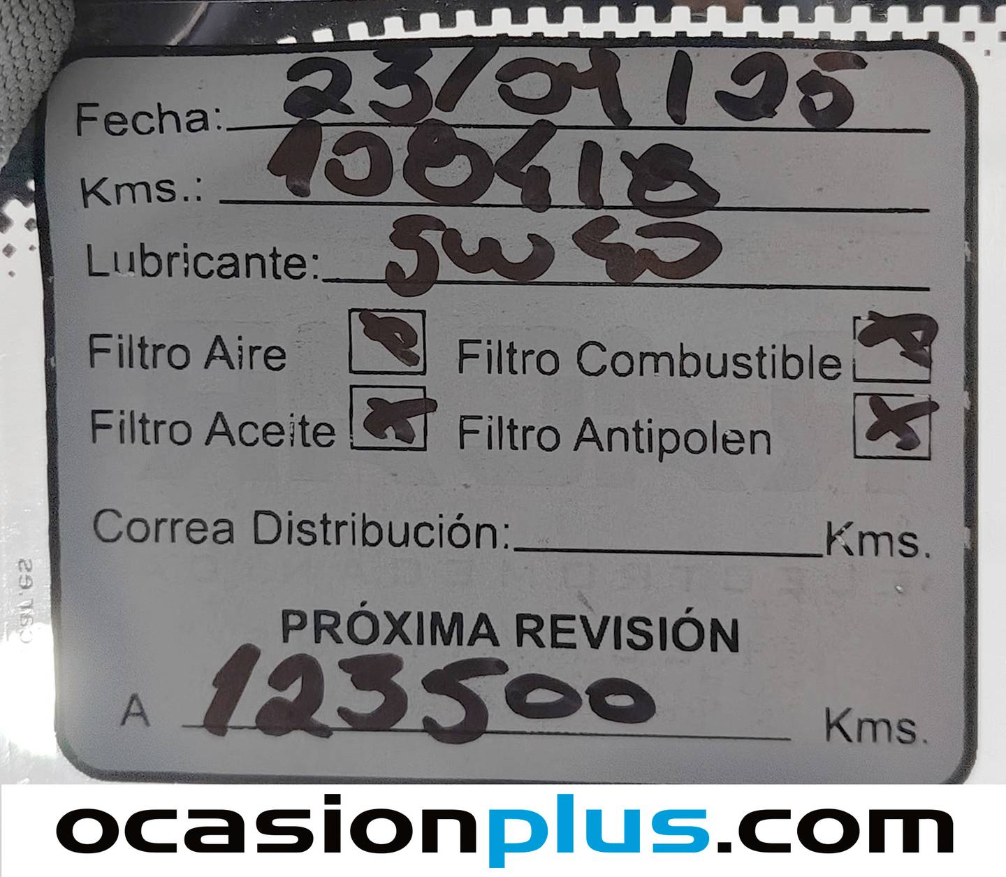 Foto del mantenimiento del Opel Mokka Opel Mokka 1.7 CDTi S&S Excellence 4x2 (130 CV)