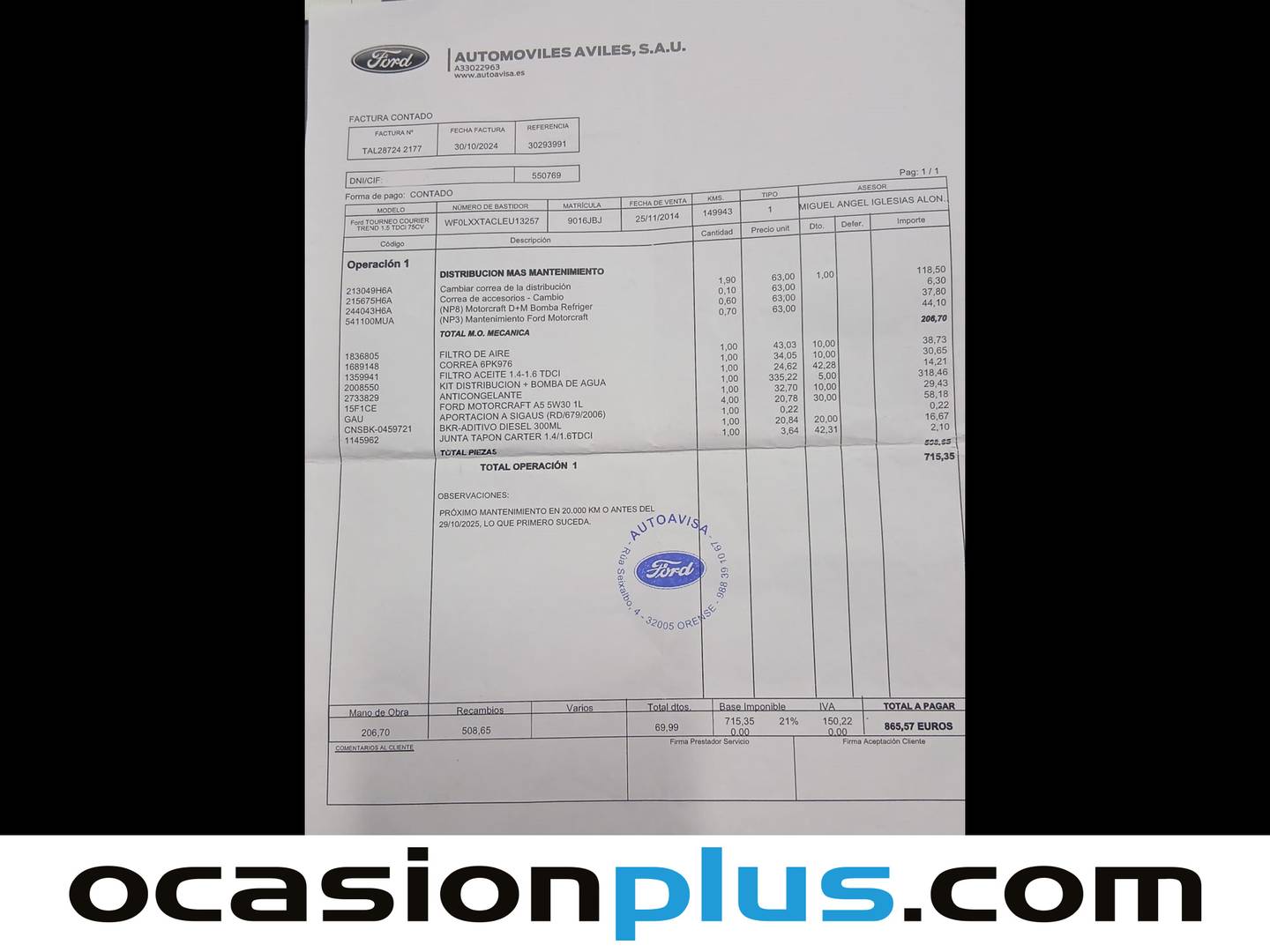 Foto Ford Tourneo Courier Ford Tourneo Courier 1.5 TDCi Trend (75 CV)