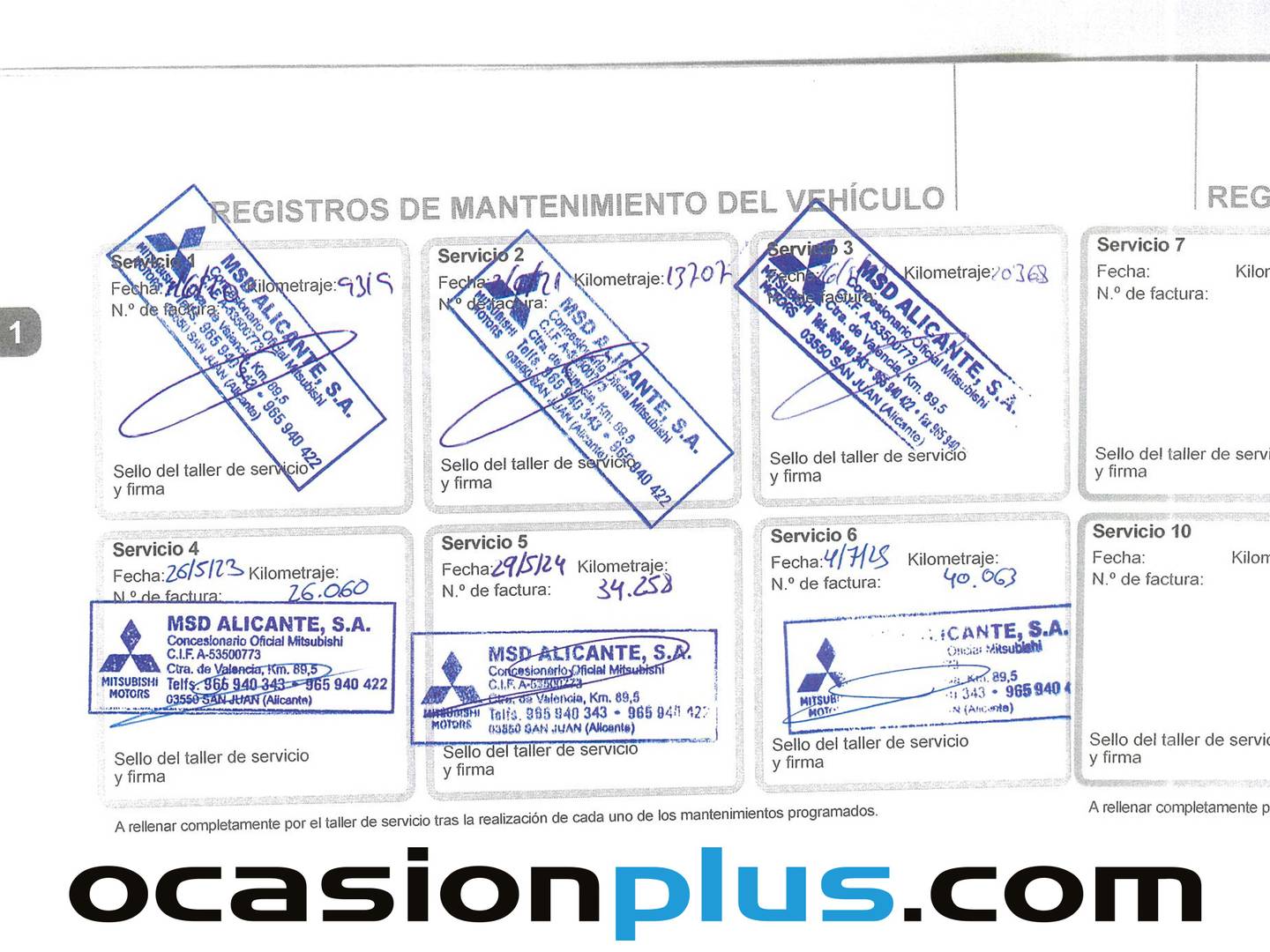 Foto del mantenimiento del Mitsubishi Outlander Mitsubishi Outlander 2.4 PHEV Kaiteki+ 4WD Auto (224 CV)