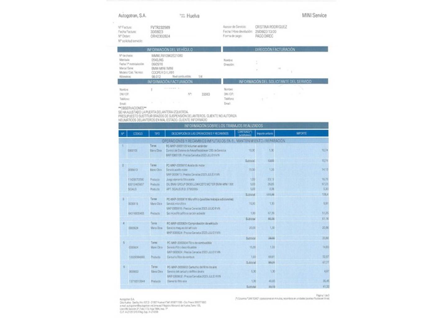 Foto Mini CLUBMAN MINI MINI Clubman Cooper D (150 CV)