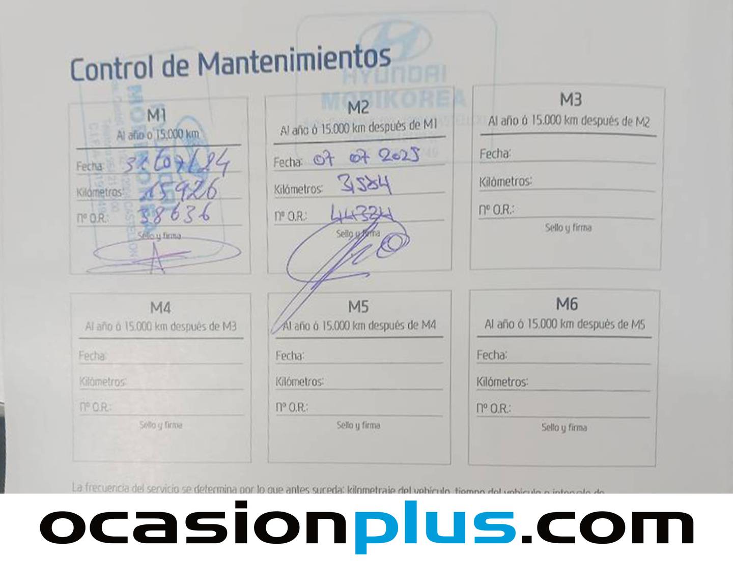 Foto del mantenimiento del Hyundai i20 Hyundai i20 1.2 MPI N Line 30 Aniversario (84 CV)