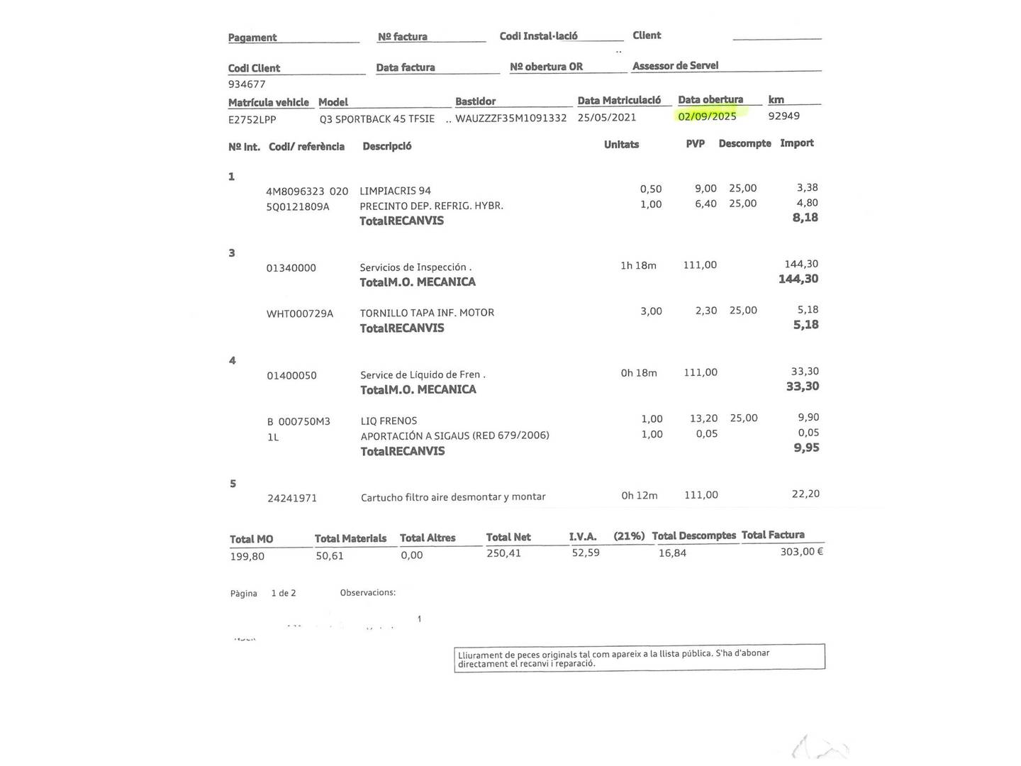 Audi Q3 Sportback Audi Q3 Sportback TFSIe Sportback TFSIe Advanced 45 TFSI e (245 CV) S-Tronic de segunda mano
