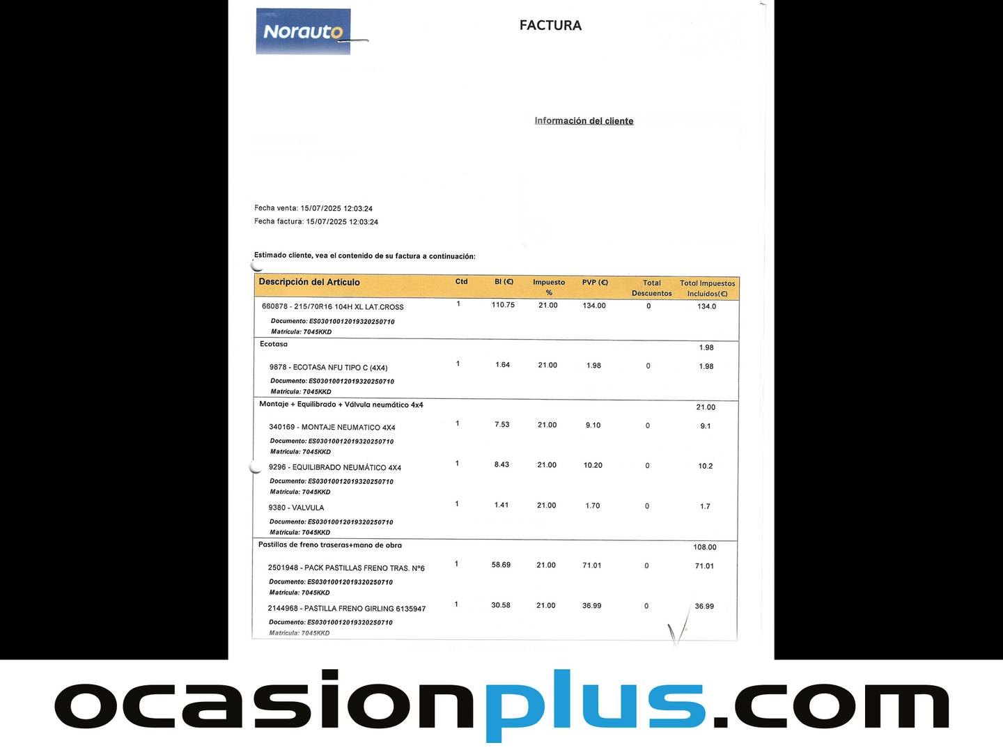 Foto del mantenimiento del KIA Sportage KIA Sportage 1.7 CRDi Business Eco-Dynamic 4x2 (115 CV)