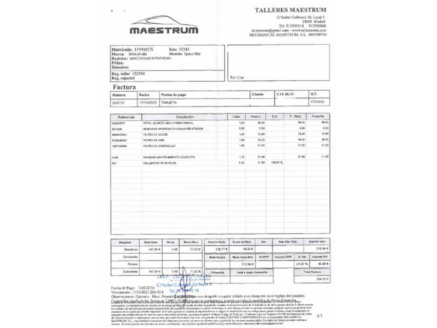 Foto Mitsubishi Space Star Mitsubishi Space Star Star 120 MPI Kaiteki (71 CV)