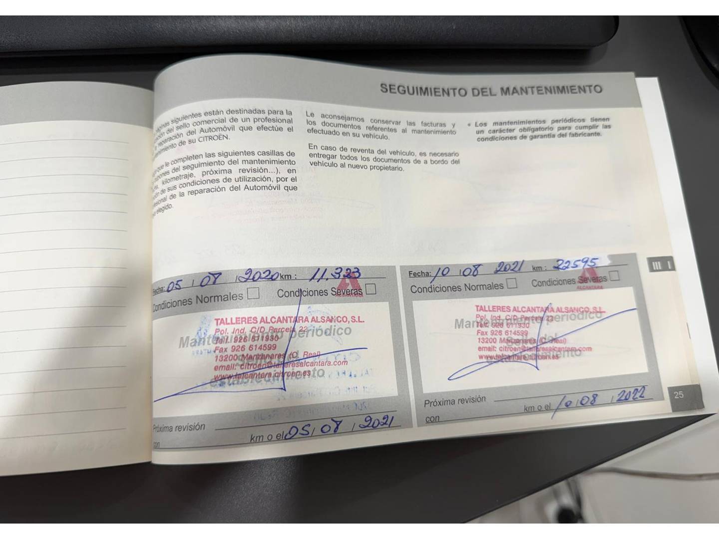 Foto del mantenimiento del Citroën Berlingo Citroën Berlingo Combi BlueHDi 100 Talla M Feel (100 CV)