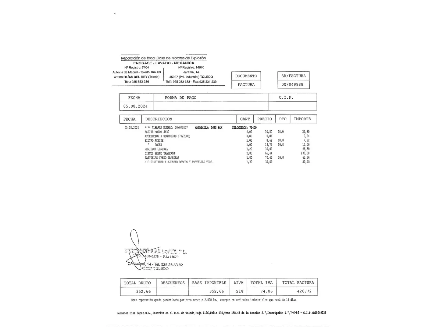 Mantenimiento