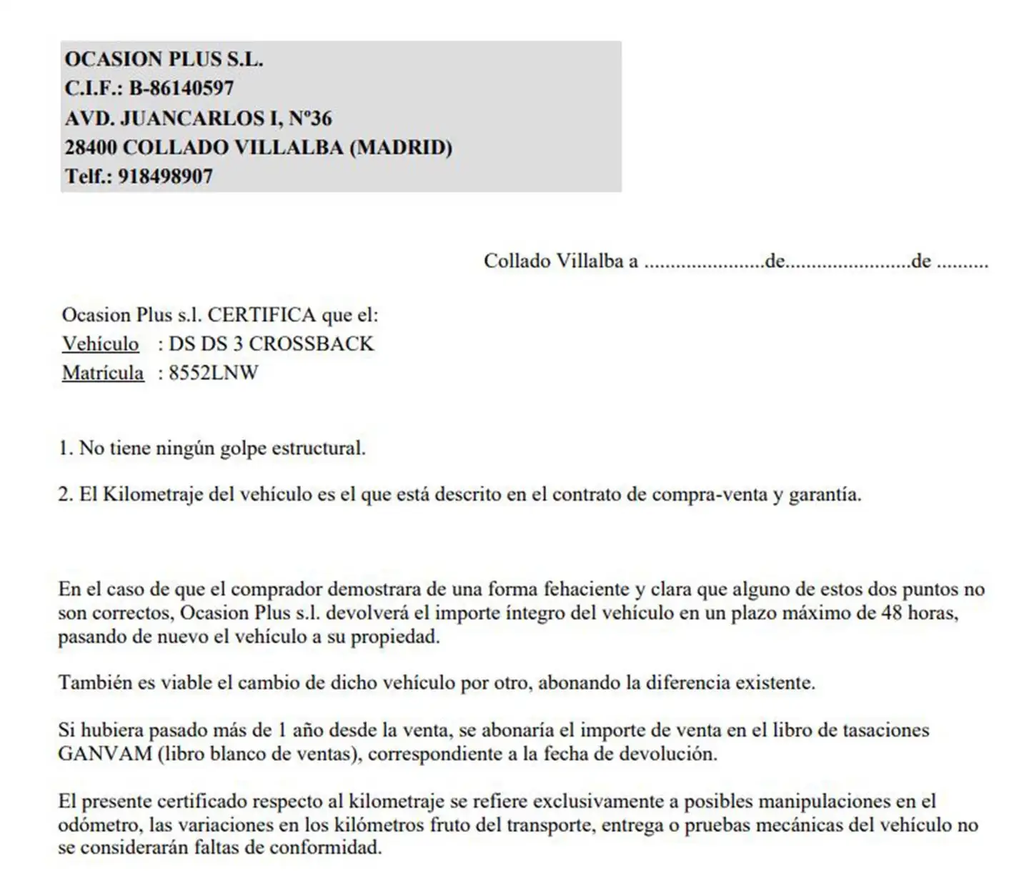 Certificado