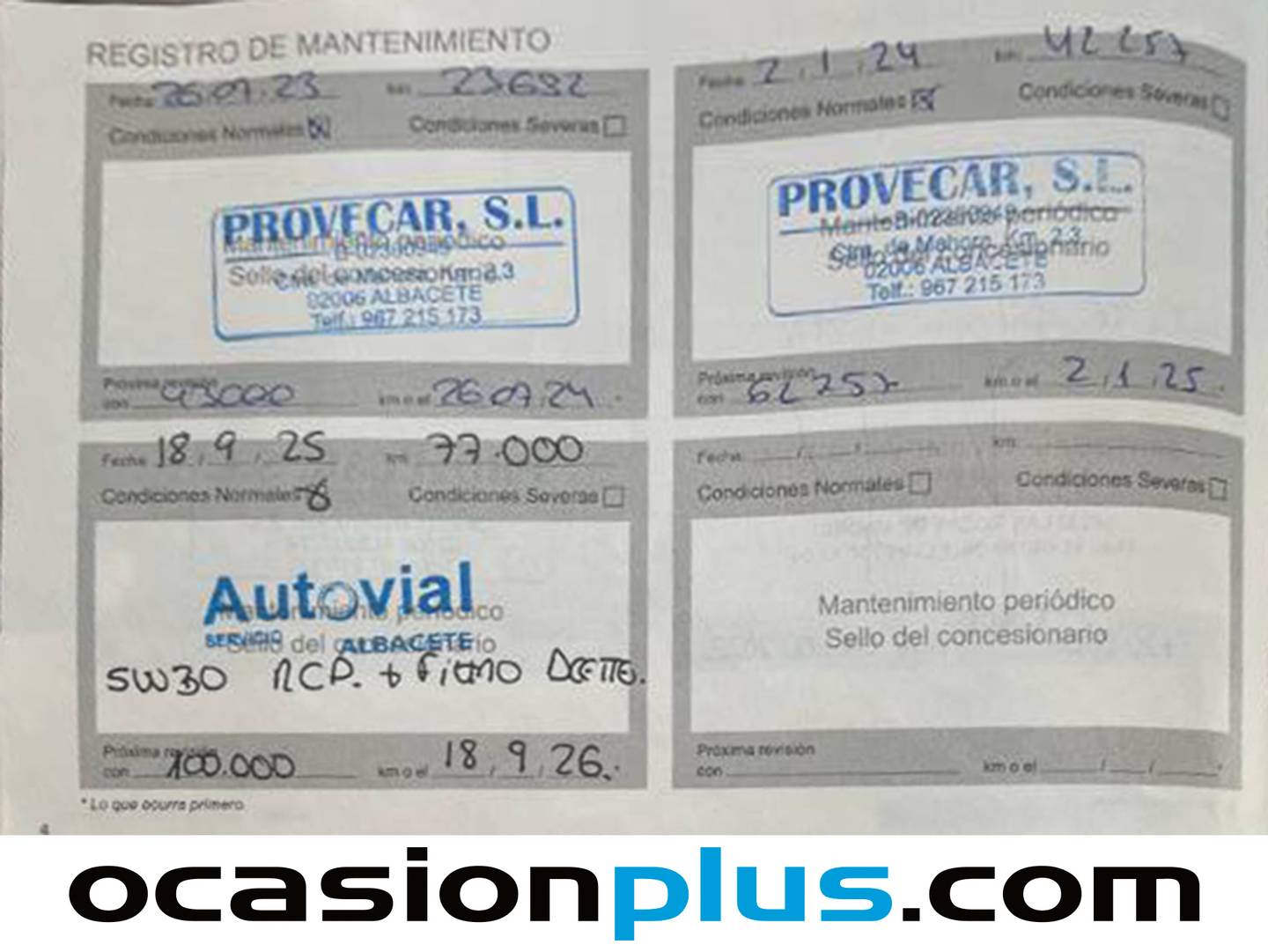 Foto del mantenimiento del Peugeot 208 Peugeot 208 PureTech 100 Allure (100 CV)