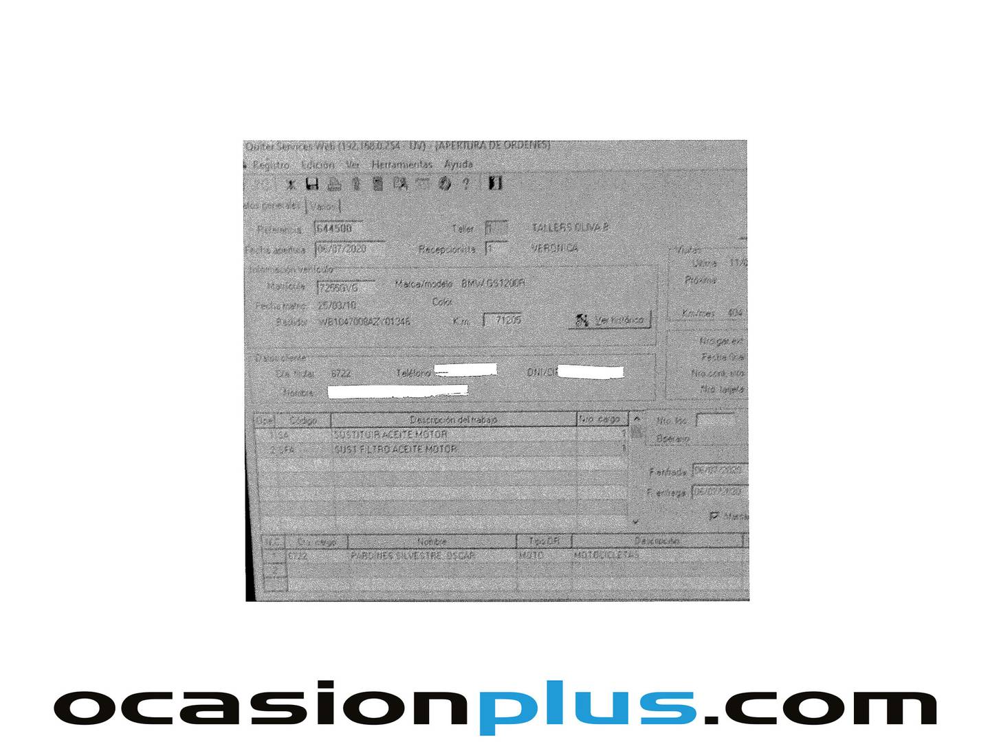 Foto del mantenimiento del BMW Motorrad R 1200 GS Adventure BMW Motorrad R 1200 GS Adventure GS Adventure 81KW (110 CV)