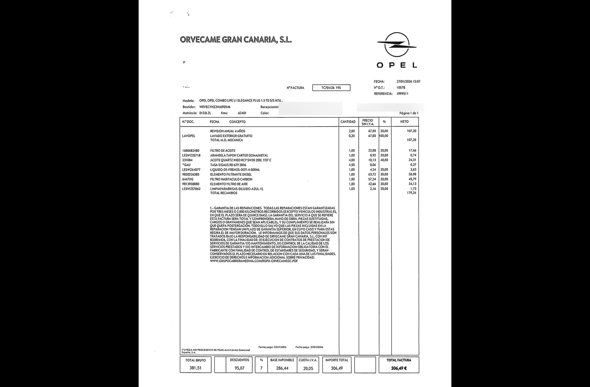 Opel Combo 1.5 TD Elegance Plus L - foto 19