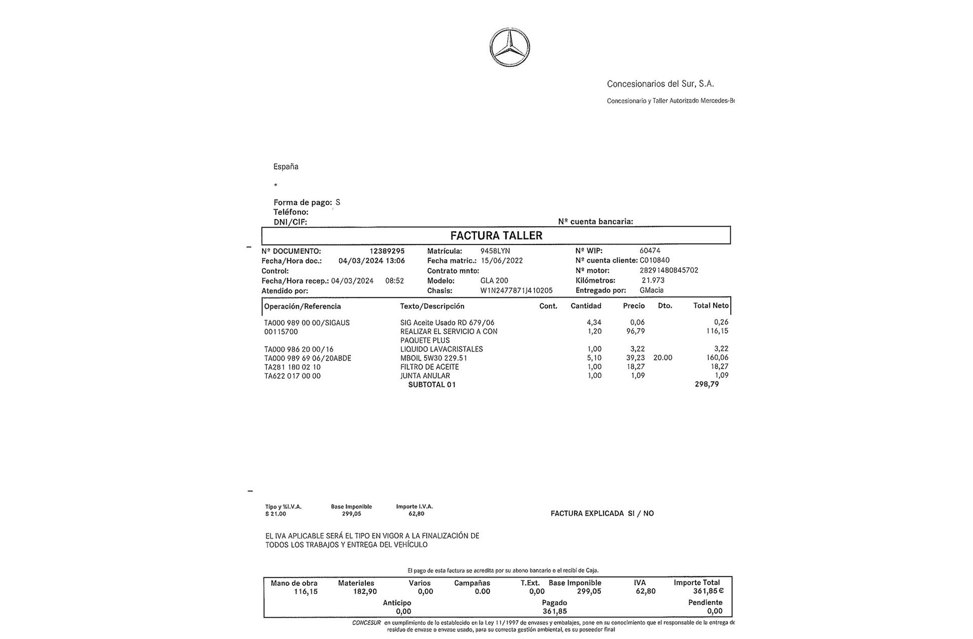 Mercedes-Benz GLA 200 Pack AMG - foto 24