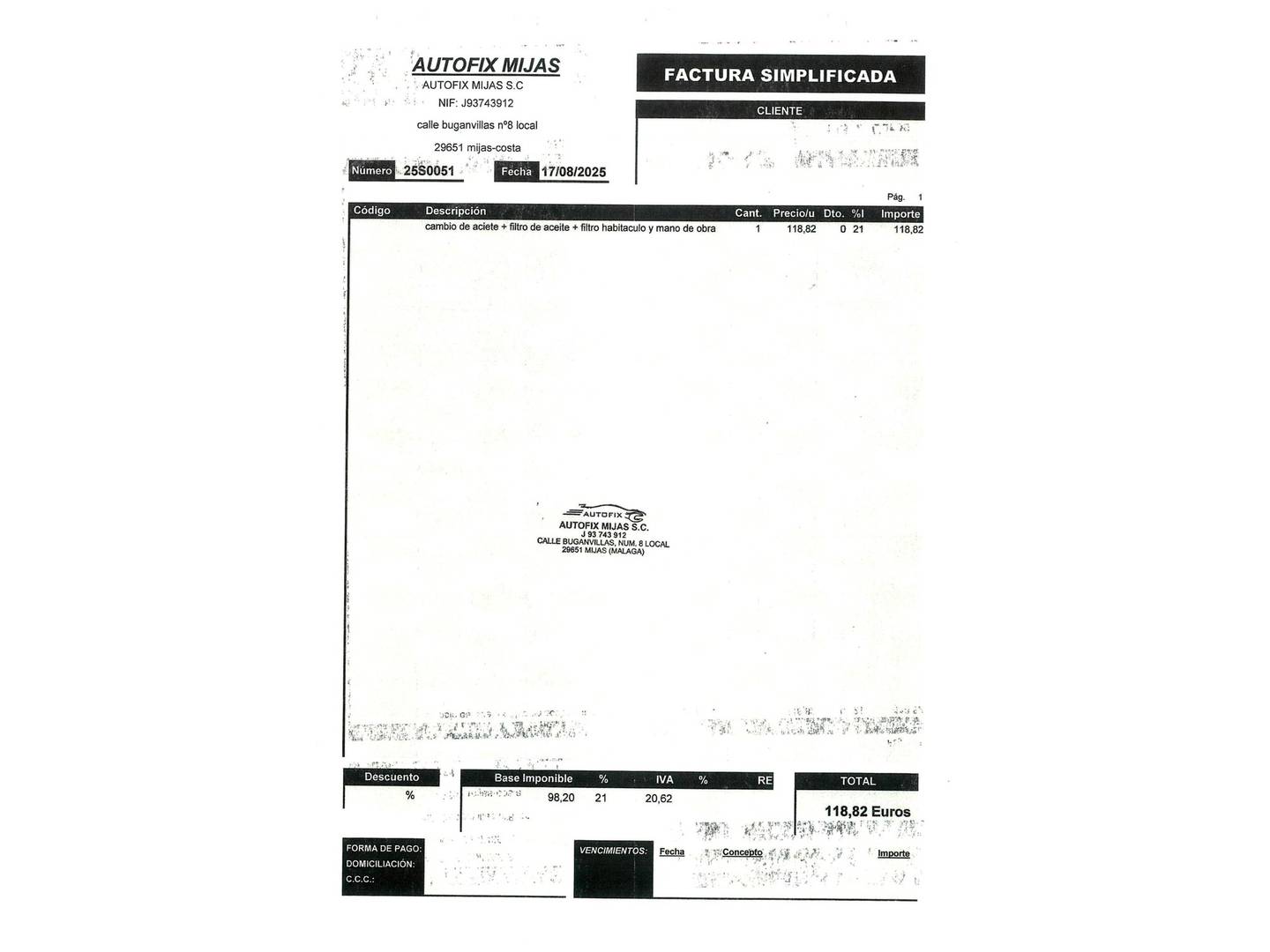 Foto del mantenimiento del Jeep Compass Jeep Compass 1.4 Multiair Sport 4x2 (140 CV)