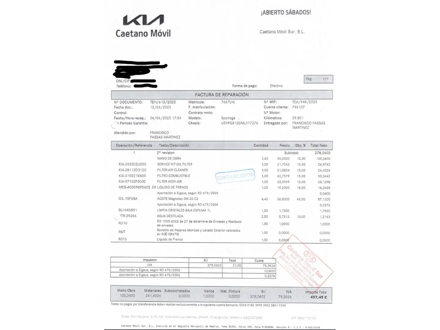 Foto KIA Sportage Kia Sportage 1.6 MHEV Business 4x2 DCT (136 CV)