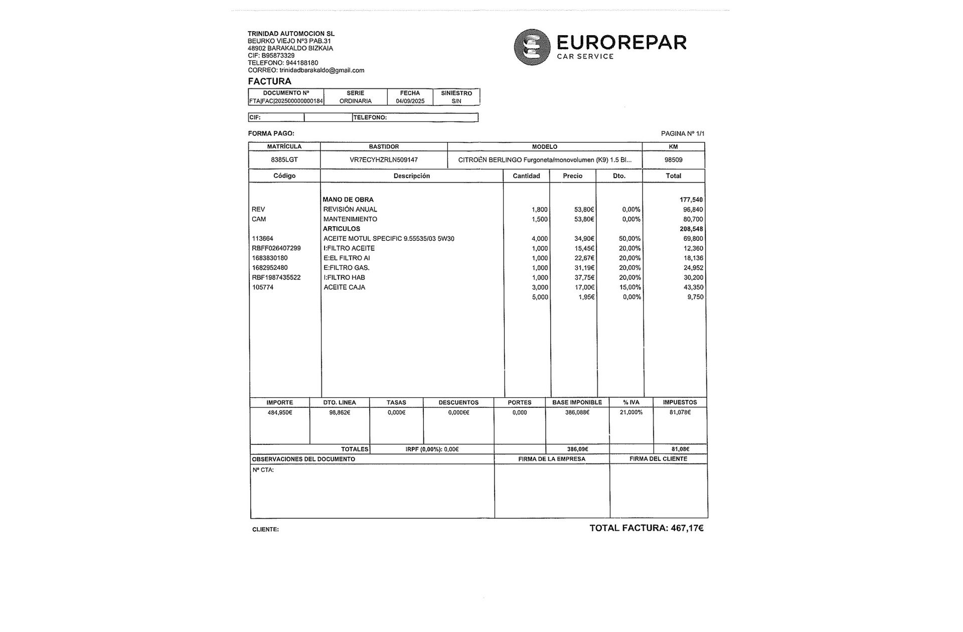 Citroën Berlingo BlueHDi 130 Talla M Shine EAT8 - foto 20