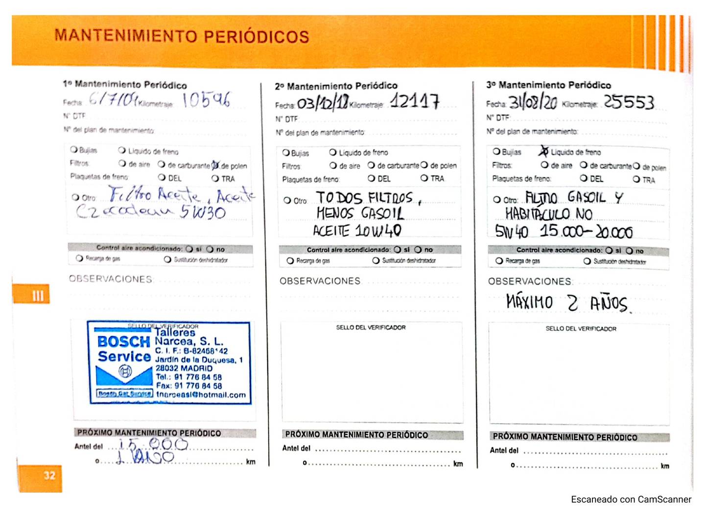 Foto del mantenimiento del Citroën C3 Citroën C3 1.4 HDI Collection (70 CV)
