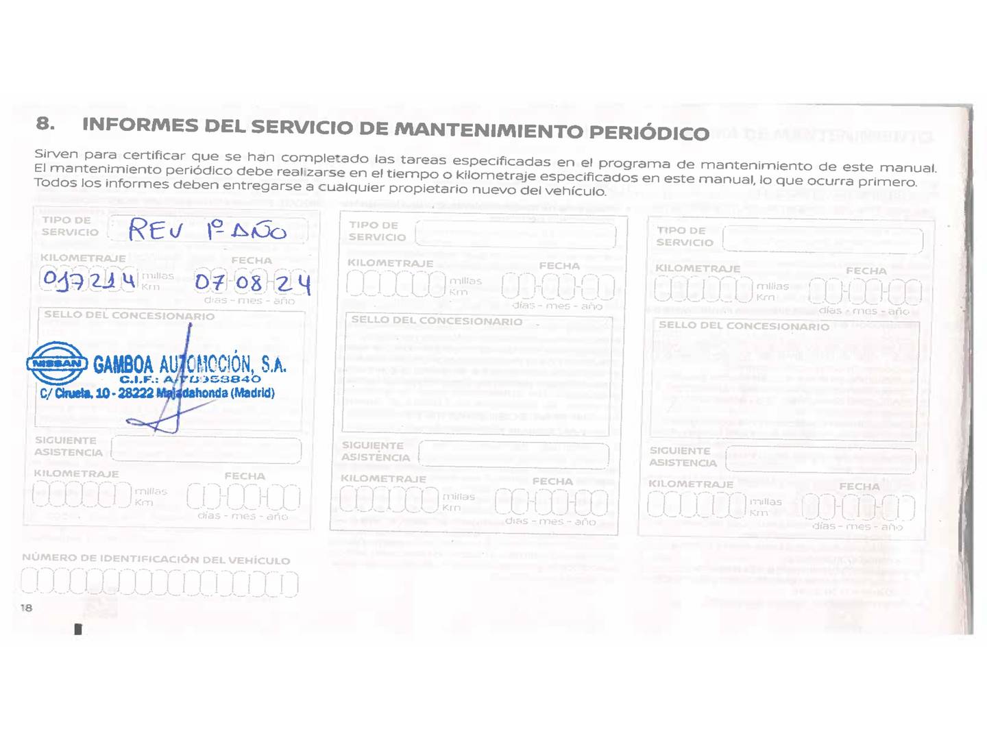 Foto del mantenimiento del Nissan QASHQAI Nissan Qashqai DIG-T 160 mHEV Tekna 4x2 (158 CV)