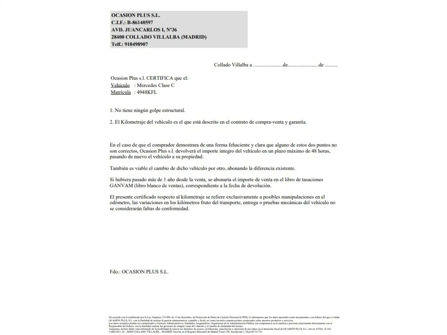 Certificado