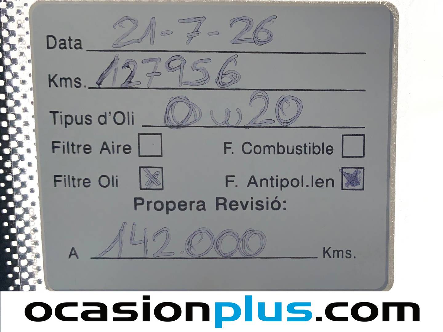 Foto del mantenimiento del Volkswagen Caddy Volkswagen Caddy Cargo 2.0 TDI (75 CV)