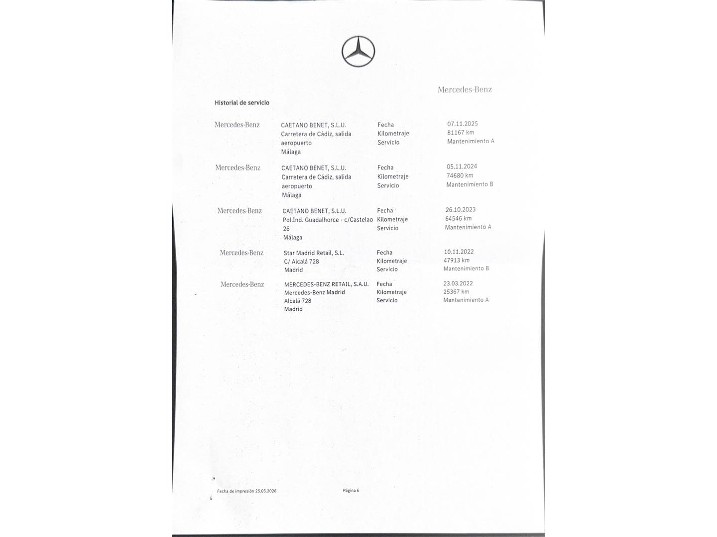 Foto del mantenimiento del Mercedes Clase C Mercedes Clase C Clase C Coupe 220 d (194 CV) Pack AMG