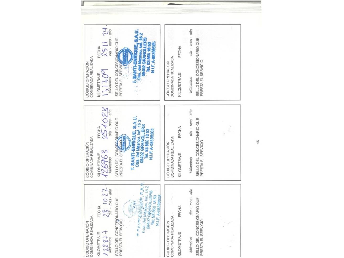 Foto del mantenimiento del Nissan Pathfinder Nissan Pathfinder 2.5 dCi SE 7 Plazas (171 CV)