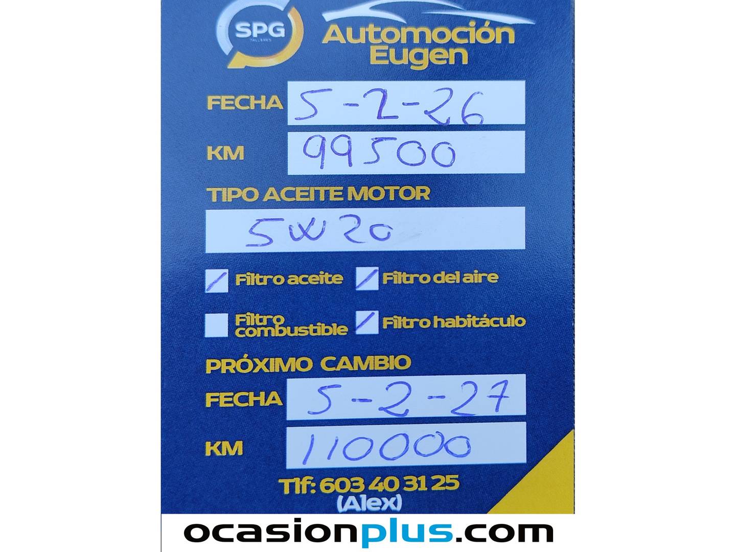 Foto del mantenimiento del Ford C-Max Ford C-Max 1.0 EcoBoost S&S Trend (125 CV)