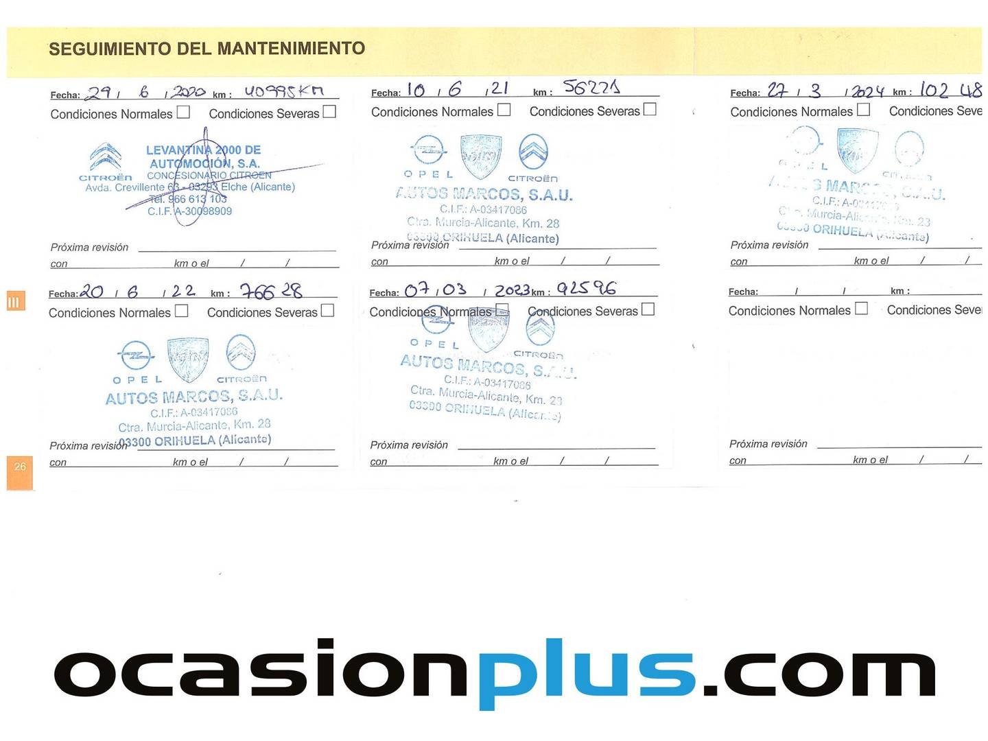 Foto del mantenimiento del Citroën Grand C4 Picasso Citroën Grand C4 Picasso BlueHDi 120 Shine EAT6 (120 CV) 7 Plazas