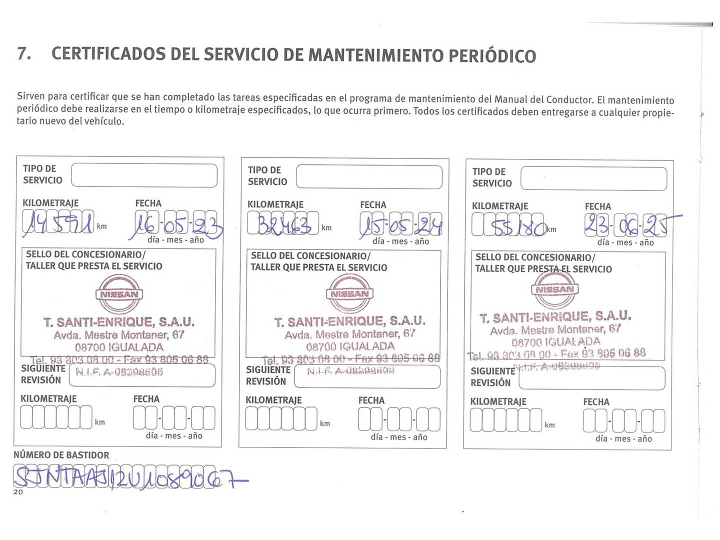 Foto del mantenimiento del Nissan QASHQAI Nissan Qashqai DIG-T 158 mHEV N-Connecta Xtronic (158 CV)