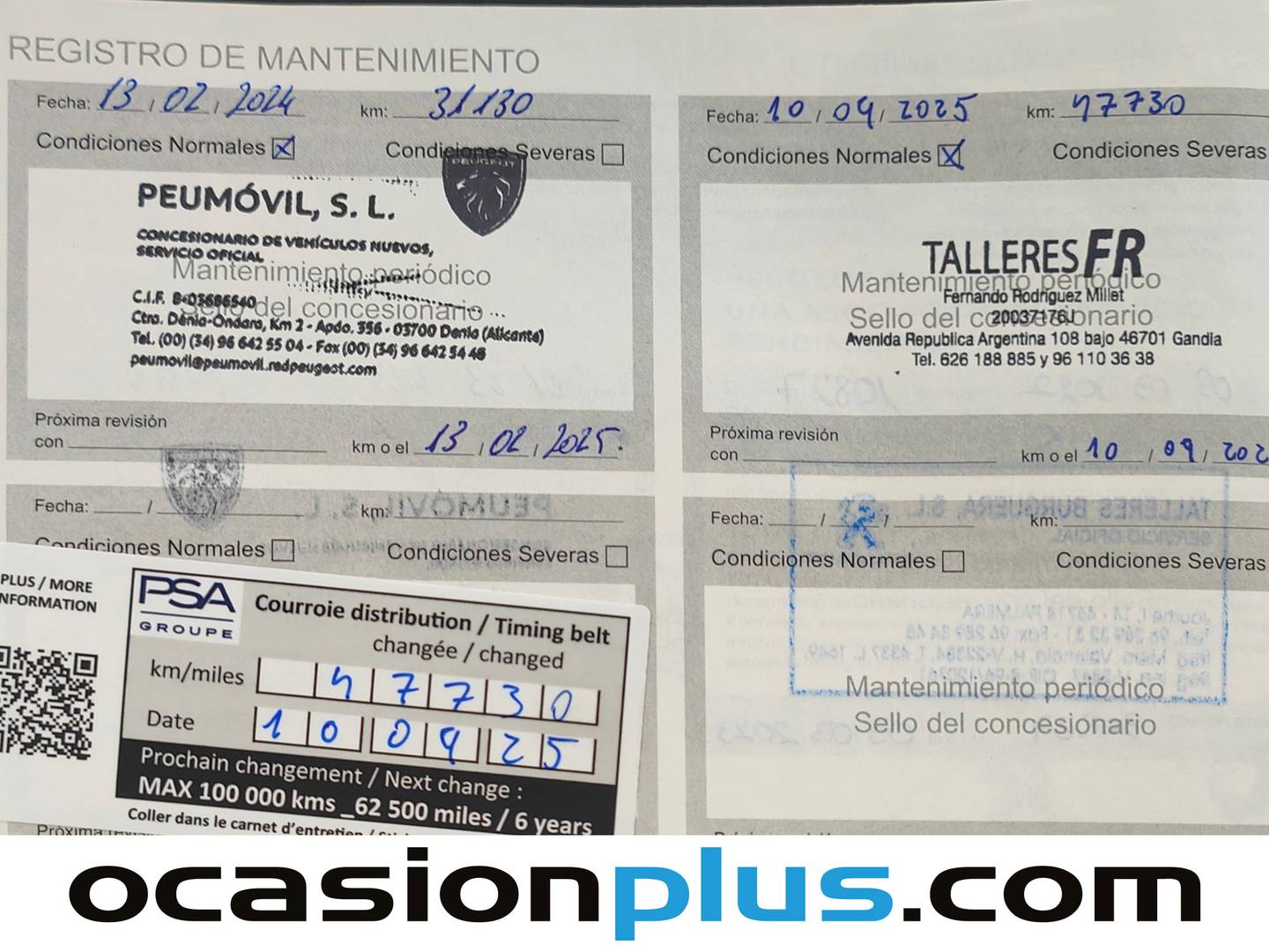 Foto del mantenimiento del Peugeot 5008 Peugeot 5008 PureTech 130 S&S GT 7 Plazas (130 CV)