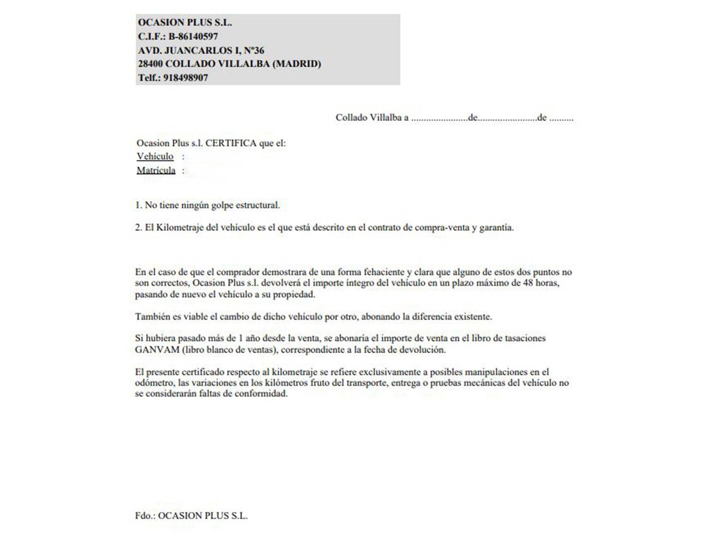 Foto del certificado del EBRO S700 EBRO S700 1.6 TGDI Luxury 7 DCT (147 CV)