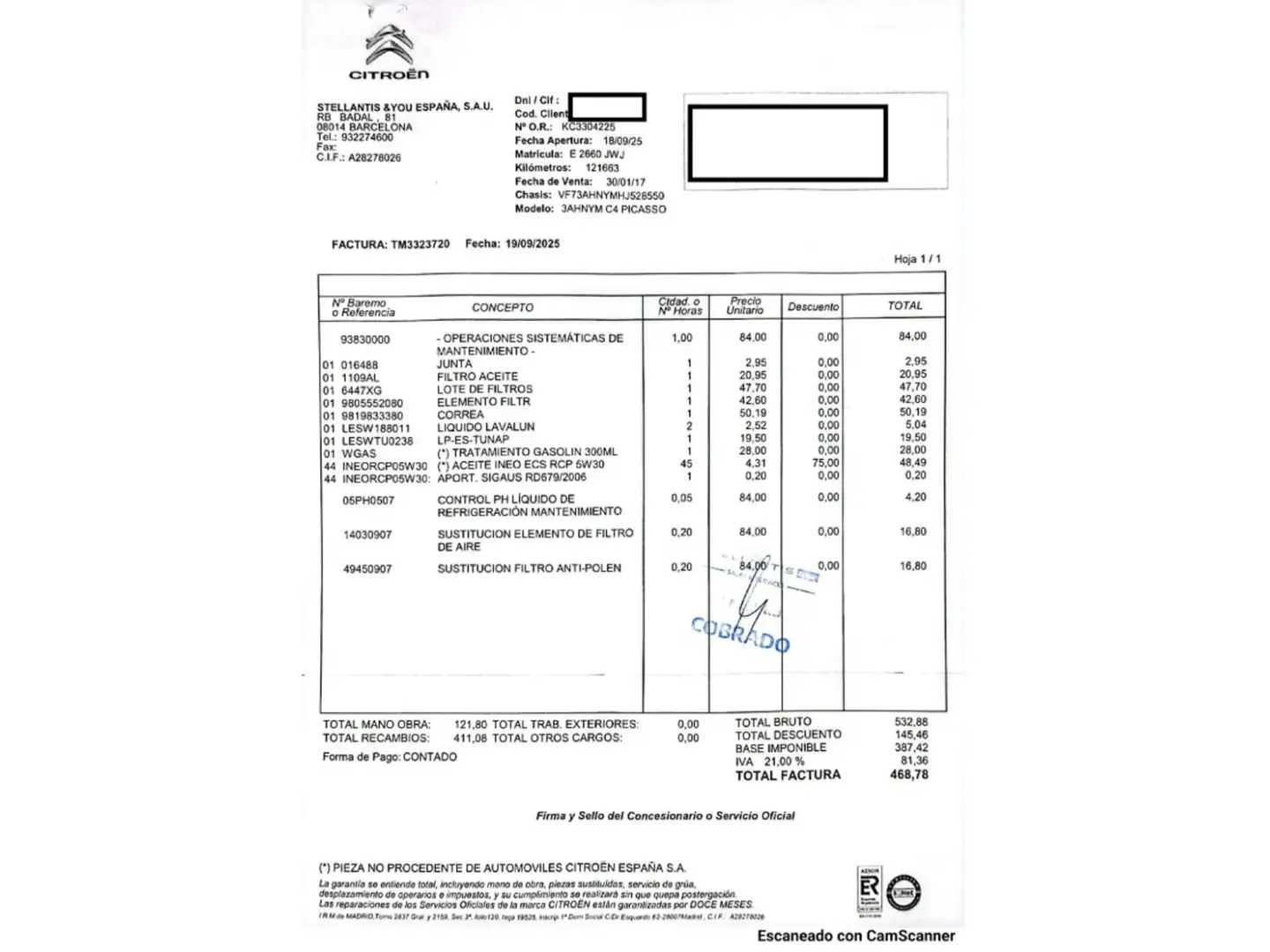 Foto Citroën Grand C4 Picasso Citroen Grand C4 Picasso PureTech 130 6v S&S Feel (130 CV)