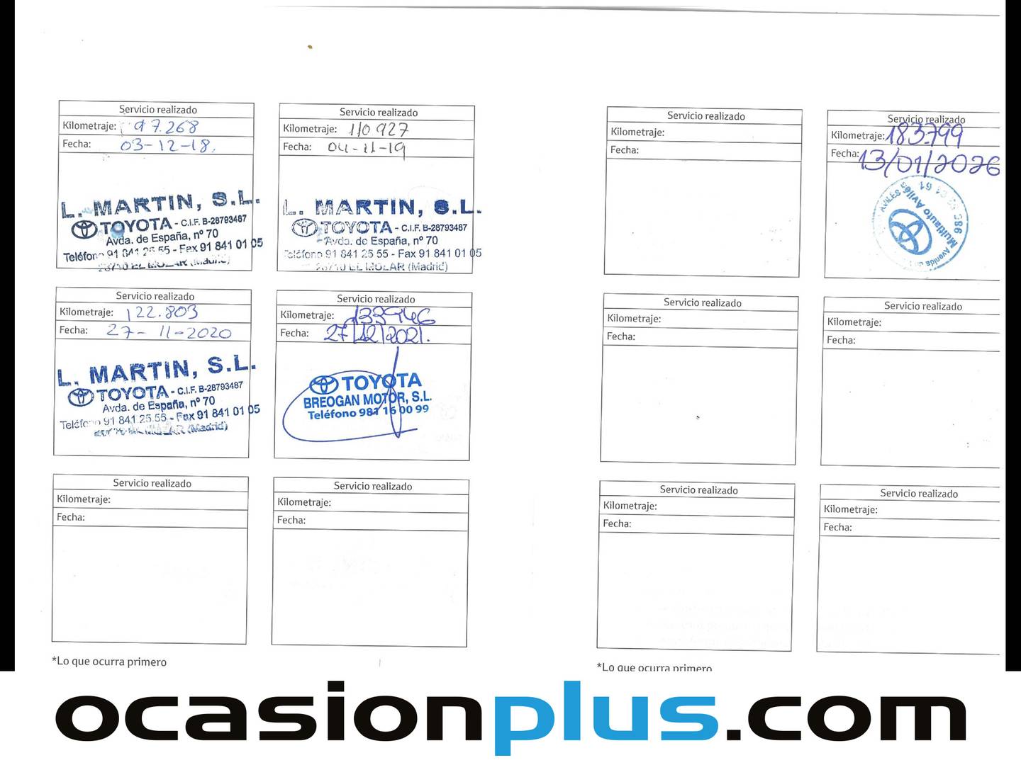 Foto del mantenimiento del Toyota Prius Toyota Prius 1.8 HSD Eco (136 CV)