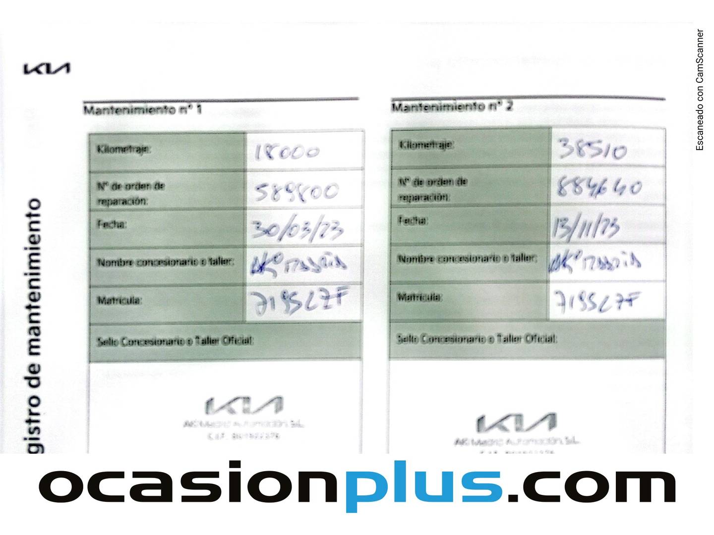 Foto del mantenimiento del KIA Niro KIA Niro 1.6 GDi HEV Drive (141 CV)